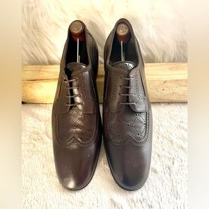 🔥🔥 Louis Vuitton Brown Leat Dress Shoes Oxfords Size 10.5 / Excellent Cond!